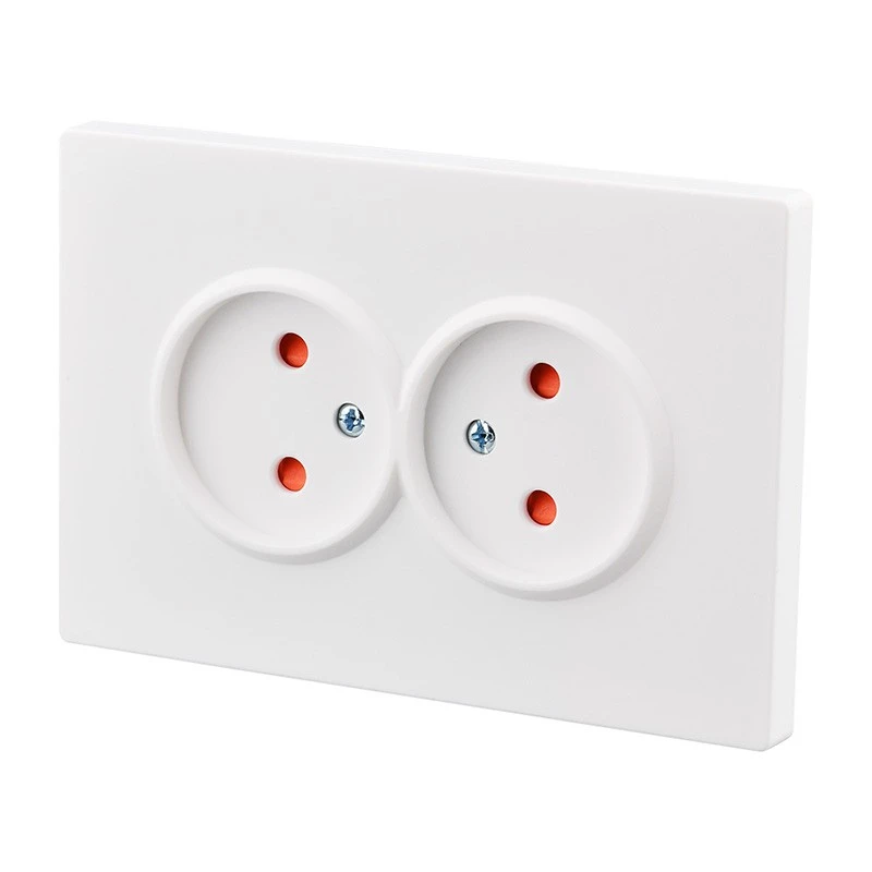EU Standard Two Gang Socket Black factory